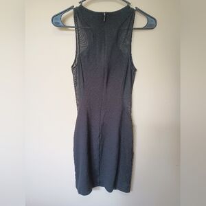Womens Express Side Mesh Mini Dress Sz 2
